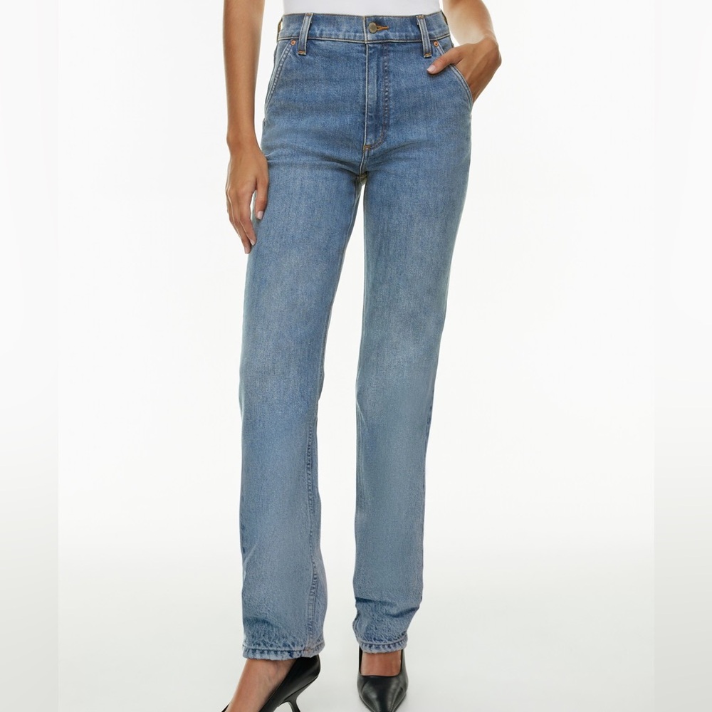 Denim Forum Blue Straight Leg Jeans